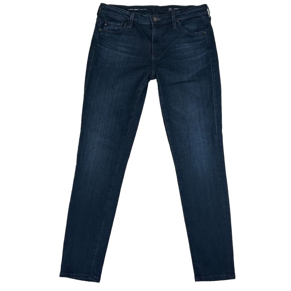 AG‎ Jeans Womens Blue Super Skinny Legging Ankle Jeans Size 28x28